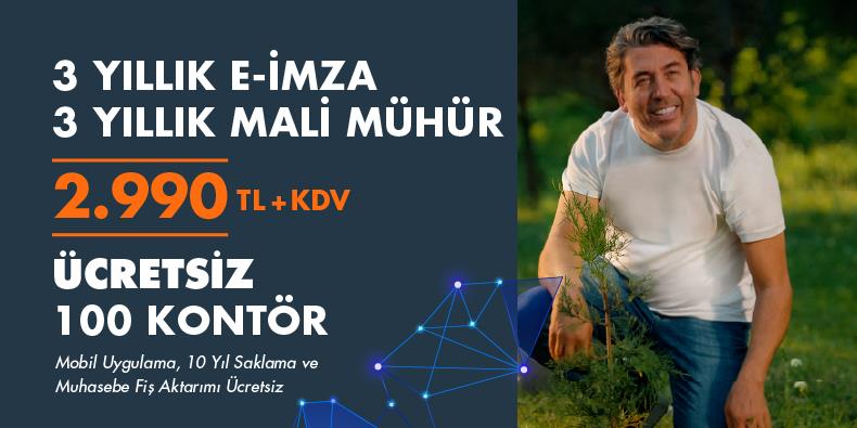 EDM’YE GEÇENLERE 100 KONTÖR + 3 YILLIK E-İMZA / MALİ MÜHÜR