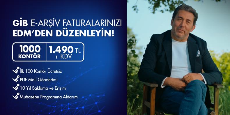 GİB E-Arşiv Faturalarınızı EDM´den Düzenleyin