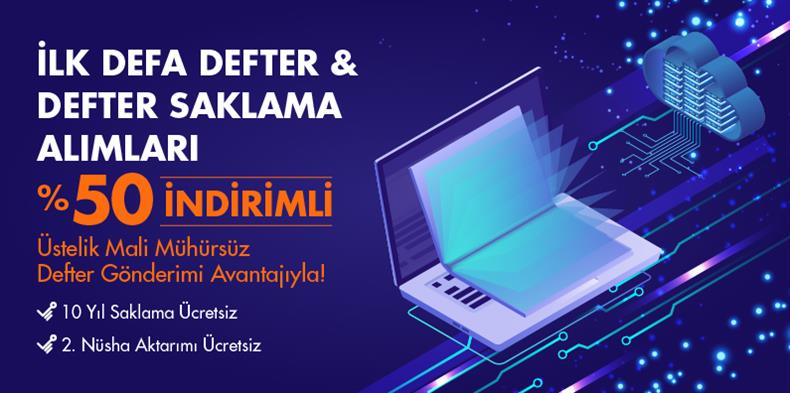 İlk Defa Defter & Defter Saklama Alımları %50 İndirimli
